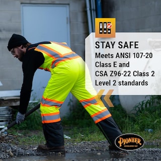 Foto 4 | Foto 4 | Pantalones Impermeables Con Peto Pioneer Hi Vis Para Hombre Y Mujer - Venta Internacional.