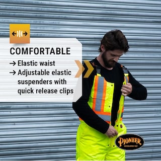 Foto 7 | Foto 7 | Pantalones Impermeables Con Peto Pioneer Hi Vis Para Hombre Y Mujer - Venta Internacional.