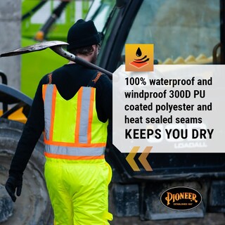 Foto 2 | Foto 2 | Pantalones Impermeables Con Peto Pioneer Hi Vis Para Hombre Y Mujer - Venta Internacional.