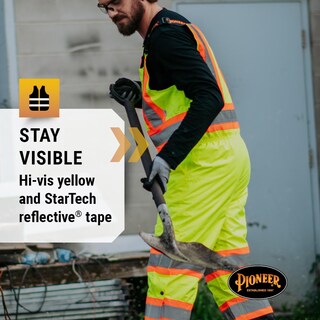 Foto 3 | Foto 3 | Pantalones Impermeables Con Peto Pioneer Hi Vis Para Hombre Y Mujer - Venta Internacional.