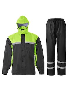 Foto 1 | Foto 1 | Traje De Lluvia Saphirose Reflectante De Alta Visibilidad Para Hombre, Color Negro - Venta Internacional.