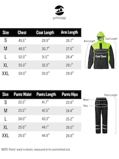 Foto 6 | Foto 6 | Traje De Lluvia Saphirose Reflectante De Alta Visibilidad Para Hombre, Color Negro - Venta Internacional.