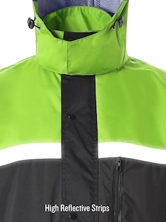 Foto 7 | Foto 7 | Traje De Lluvia Saphirose Reflectante De Alta Visibilidad Para Hombre, Color Negro - Venta Internacional.
