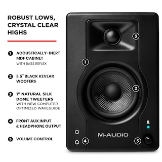 Foto 4 | Foto 4 | Pareja de Monitores Estudio Altavoces Pc M-audio Bx3bt 3.5 120 W - Venta Internacional