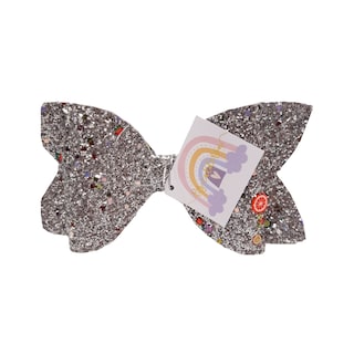 Foto 1 | Foto 1 | Broche con Moño para Cabello Liz Calderón color Plateado Glitter Frutas