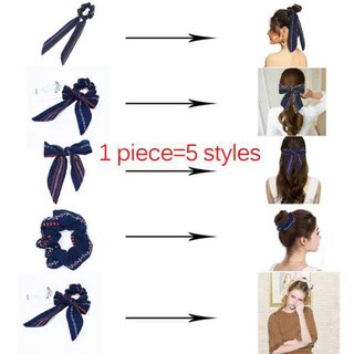 Foto 3 | Foto 3 | Hair Scrunchies Bufandas Cuadradas Bandas Elásticas Para El Pelo Para Niñas - Venta Internacional.