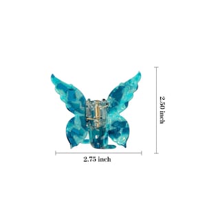 Foto 1 | Foto 1 | Pinzas Para El Pelo 4 Unidades De Acetato Con Forma De Tortuga Diseño De Mariposa - Venta Internacional.