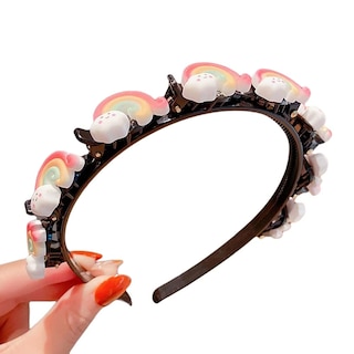 Foto 1 | Foto 1 | Diadema Huoguo Para Niña Con Flequillo Doble Con 8 Clips 3 Unidades - Venta Internacional.
