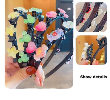 Foto 5 | Foto 5 | Diadema Huoguo Para Niña Con Flequillo Doble Con 8 Clips 3 Unidades - Venta Internacional.