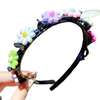 Foto 2 | Foto 2 | Diadema Huoguo Para Niña Con Flequillo Doble Con 8 Clips 3 Unidades - Venta Internacional.