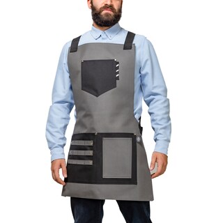 Foto 6 | Foto 6 | Mandil P/barbero Modelo Texas Marina Grey De Barbest Co. Color Gris