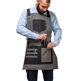 Foto 7 | Foto 7 | Mandil P/barbero Modelo Texas Marina Grey De Barbest Co. Color Gris