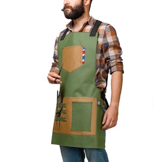 Foto 8 | Foto 8 | Mandil P/barbero Modelo Texas Armada Green De Barbest Co
