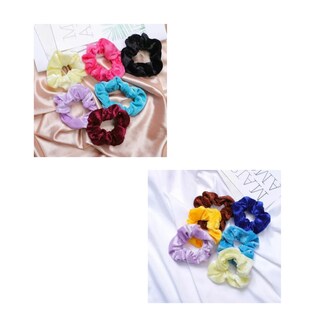 Foto 4 | Foto 4 | Gomas De Pelo Scrunchies Terciopelo Para Mujer 60 Pzs, Belug Colores