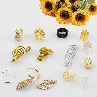 Foto 5 | Foto 5 | Juego De Bandas Para El Cabello Con Cuentas Trenzadas 200 Piezas De Aluminio - Venta Internacional.