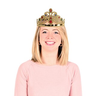 Foto 2 | Foto 2 | Tiara Beistle Con Joyas De Plástico Queen Gold, Paquete De 12 - Venta Internacional.