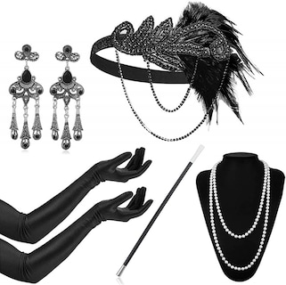 Foto 1 | Foto 1 | Set De Accesorios Huoguo Flapper De Los Años 20 Para Disfraz De Gatsby Para Mujer - Venta Internacional.