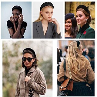 Foto 4 | Foto 4 | Diadema Huoguo Pañuelo Con Perlas Anudadas Acolchado En Terciopelo 6 Unidades - Venta Internacional.