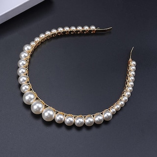 Foto 2 | Foto 2 | Diademas Huoguo Pearls White Faux Pearl Para Niñas Y Mujeres - Venta Internacional.