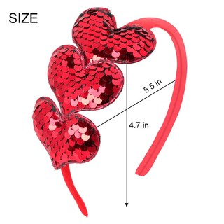 Foto 2 | Foto 2 | Diadema Huoguo Valentine Con Purpurina En Forma De Corazón Red Love - Venta Internacional.