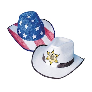 Foto 6 | Foto 6 | Sombrero Vaquero S&s Worldwide Color-me Unisex Para Niños, Blanco, Pk48 - Venta Internacional.