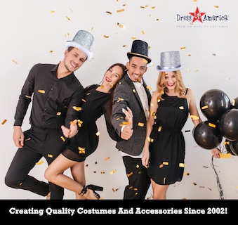 Foto 6 | Foto 6 | Top Hat Dress Up America Shiny Tuxedo Para Adultos, Color Negro - Venta Internacional.
