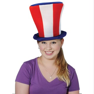 Foto 2 | Foto 2 | Sombrero De Copa Alto De Felpa Beistle Patriotic, Rojo, Blanco Y Azul, 40 Cm - Venta Internacional.