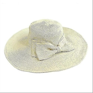 Foto 1 | Foto 1 | Sombrero Huoguo Vintage De Paja Ala Ancha Para Niñas Color Beige - Venta Internacional.