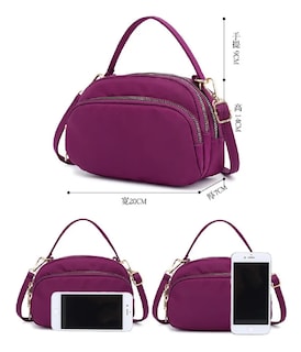 Foto 2 | Foto 2 | Bolso Bandolera de Nailon para Mujer Malubero color Violeta