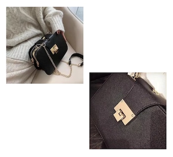 Foto 5 | Foto 5 | Bolso Bandolera Para Mujer Con Hebilla Metálica Negro