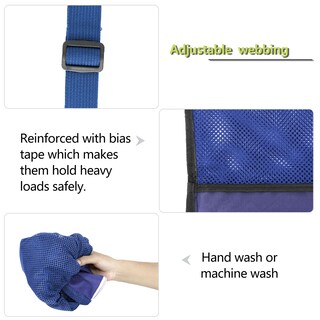 Foto 4 | Foto 4 | Bolsa De Natación Beegreen Con Cordón De Malla, Grande, Azul, Lavable - Venta Internacional.