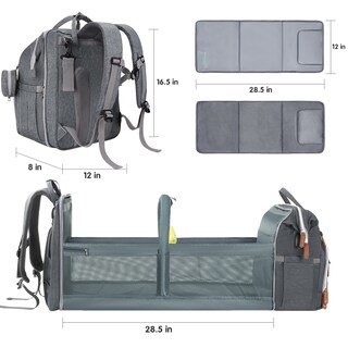 Foto 6 | Foto 6 | Bolsa De Pañales, Mochila Derjunstar, Cambiador De Pañales Para Bebés - Venta Internacional.