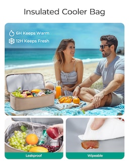 Foto 2 | Foto 2 | Bolsa De Playa Bagsmart Para Mujer Con Nevera Resistente A La Arena Y Cierre - Venta Internacional.