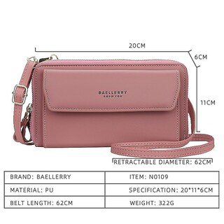 Foto 2 | Foto 2 | Bolso Huoguo Bolso De Hombro Tipo Cartera Rosa Oscuro Para Mujer - Venta Internacional.