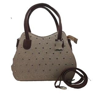 Foto 1 | Foto 1 | Bolso Fana Satchel en Piel con Piedras Brillantes