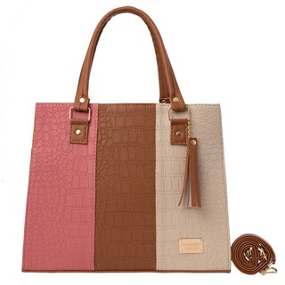 Foto 1 | Foto 1 | Bolsa Fana Irma Color Rosa / Camel Elegante