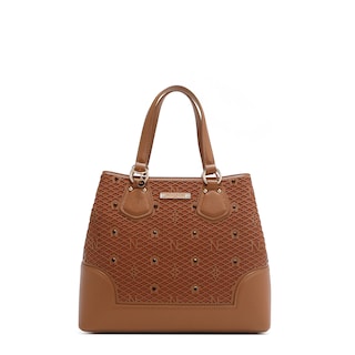 Foto 1 | Foto 1 | Bolsa Satchel De Nicole Lee De Corte Laser Y Pedrería