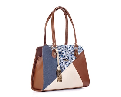 Foto 6 | Foto 6 | Bolso Satchel A Ángeloano De Piel Cacuna Con Telar Artesanal, Modelo Salma