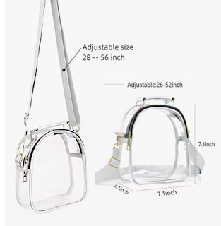 Foto 2 | Foto 2 | Xtellar Bolso De Hombro Portátil De Moda Transparente Para Mujer Color Blanco/plata