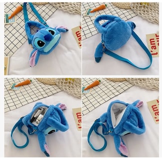 Foto 3 | Foto 3 | Bolsos De Peluche De Stitch Peluche Anime Regalos Para Bebes