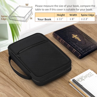 Foto 6 | Foto 6 | Funda De Transporte Para Biblia Finpac, Bolsa De Iglesia Negra, 29 X 20 X 6 Cm - Venta Internacional.