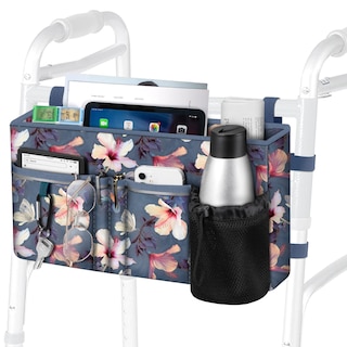 Foto 1 | Foto 1 | Bolsa De Mano Walker Finpac Grande Con Portavasos Blooming Hibiscus - Venta Internacional.