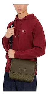Foto 4 | Foto 4 | Mariconera Coach Bolso Bandolera Cuadrada De Hombro Cruzada Piel Para Hombre