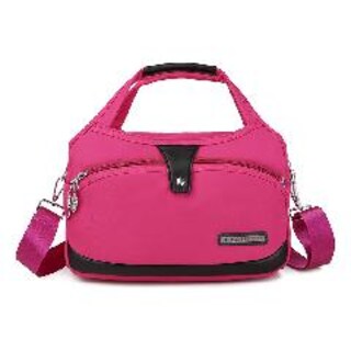 Foto 2 | Foto 2 | Venta Internacional- Bolso de Mano Rosa Tela Oxford