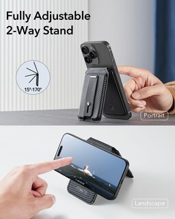 Foto 5 | Foto 5 | Magsafe Wallet Esr Magnetic Geo Con Función Find My Para Iphone, Color Negro - Venta Internacional.