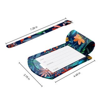 Foto 5 | Foto 5 | Etiquetas De Equipaje Fintie Leather Con Nombre E Identificación Con Funda De Privacidad - Venta Internacional.