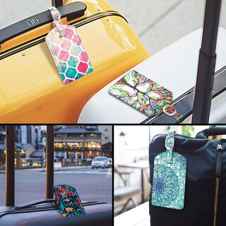 Foto 7 | Foto 7 | Etiquetas De Equipaje Fintie Leather Con Nombre E Identificación Con Funda De Privacidad - Venta Internacional.