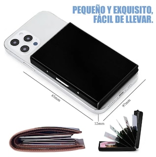 Foto 4 | Foto 4 | Xtellar Pack De 2 Tarjeteros De Acero Inoxidable - Compacto, Seguro Y Elegante