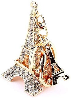 Foto 2 | Foto 2 | Llavero con Colgante de Cristal Yosoo con Diamantes de Imitación en Forma de Torre Eiffel - Venta Internacional