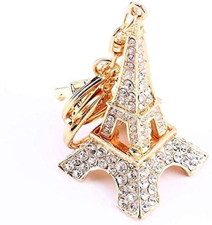 Foto 6 | Foto 6 | Llavero con Colgante de Cristal Yosoo con Diamantes de Imitación en Forma de Torre Eiffel - Venta Internacional